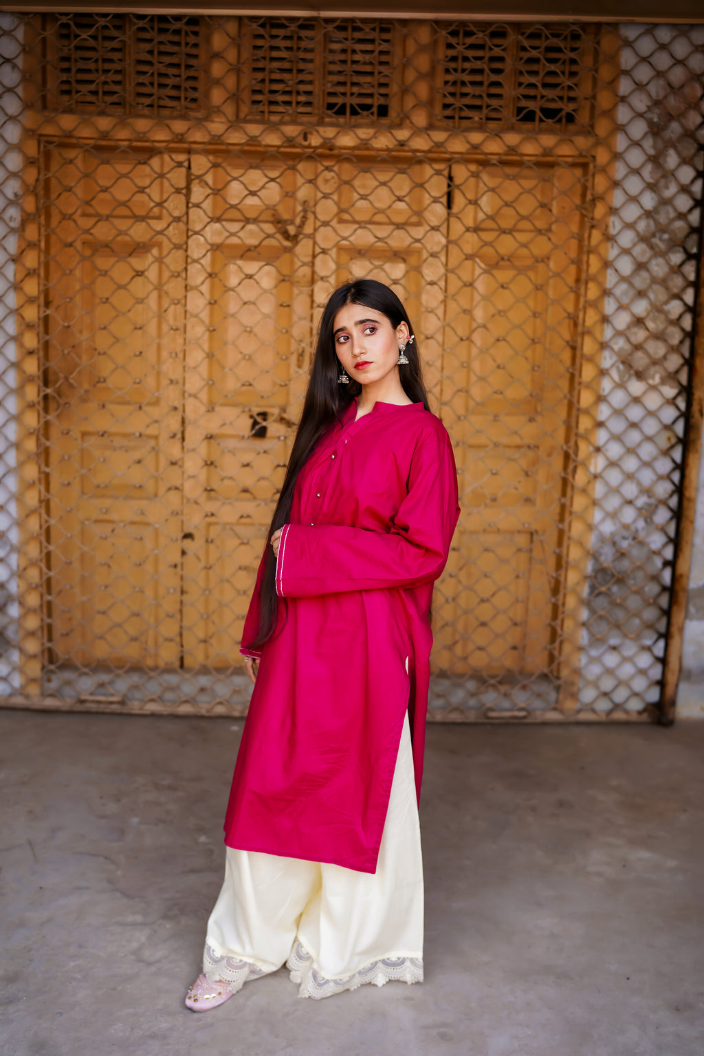 2 piece lawn stitched