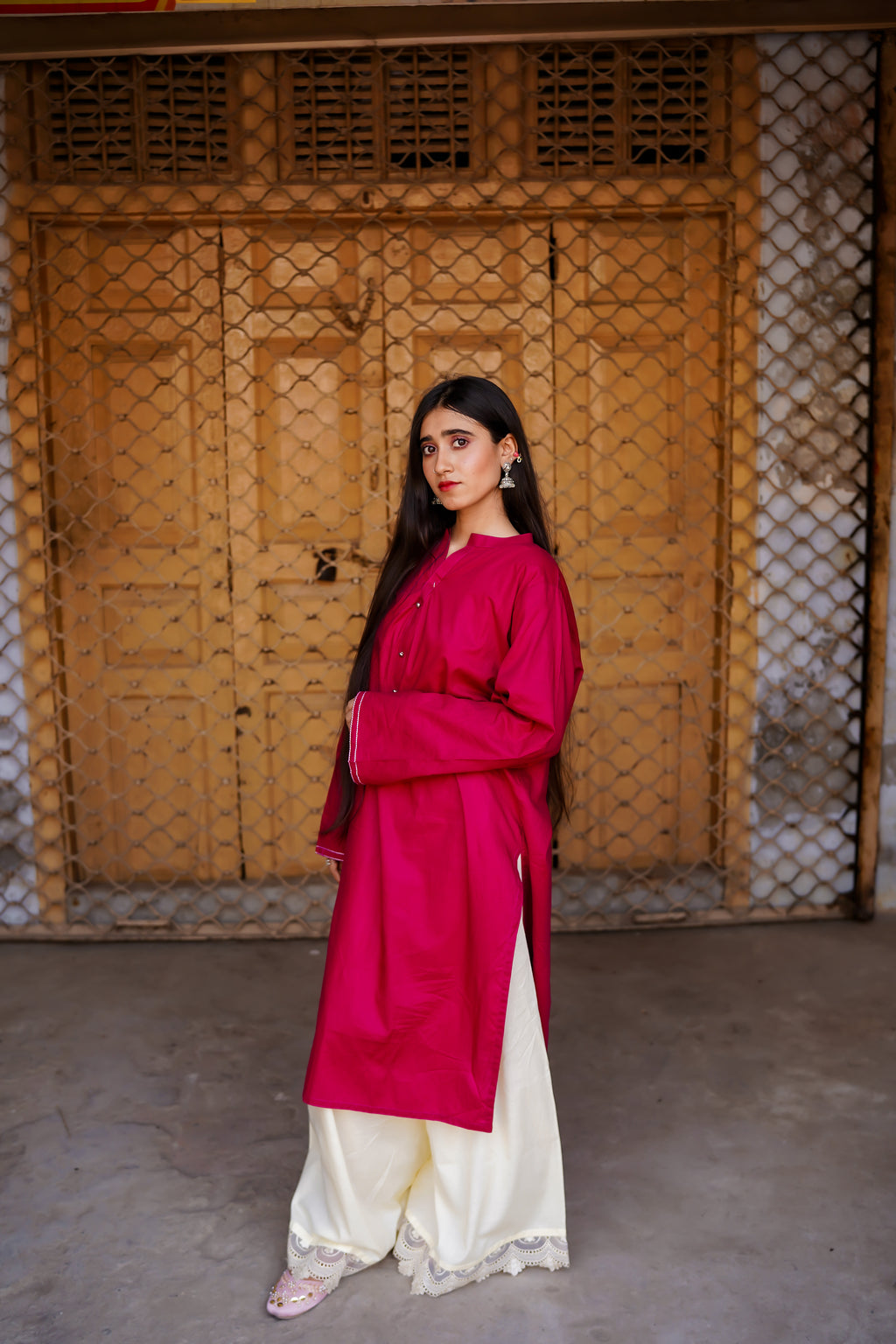 2 piece lawn stitched
