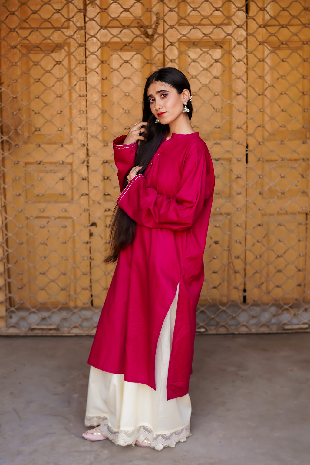 2 piece lawn stitched