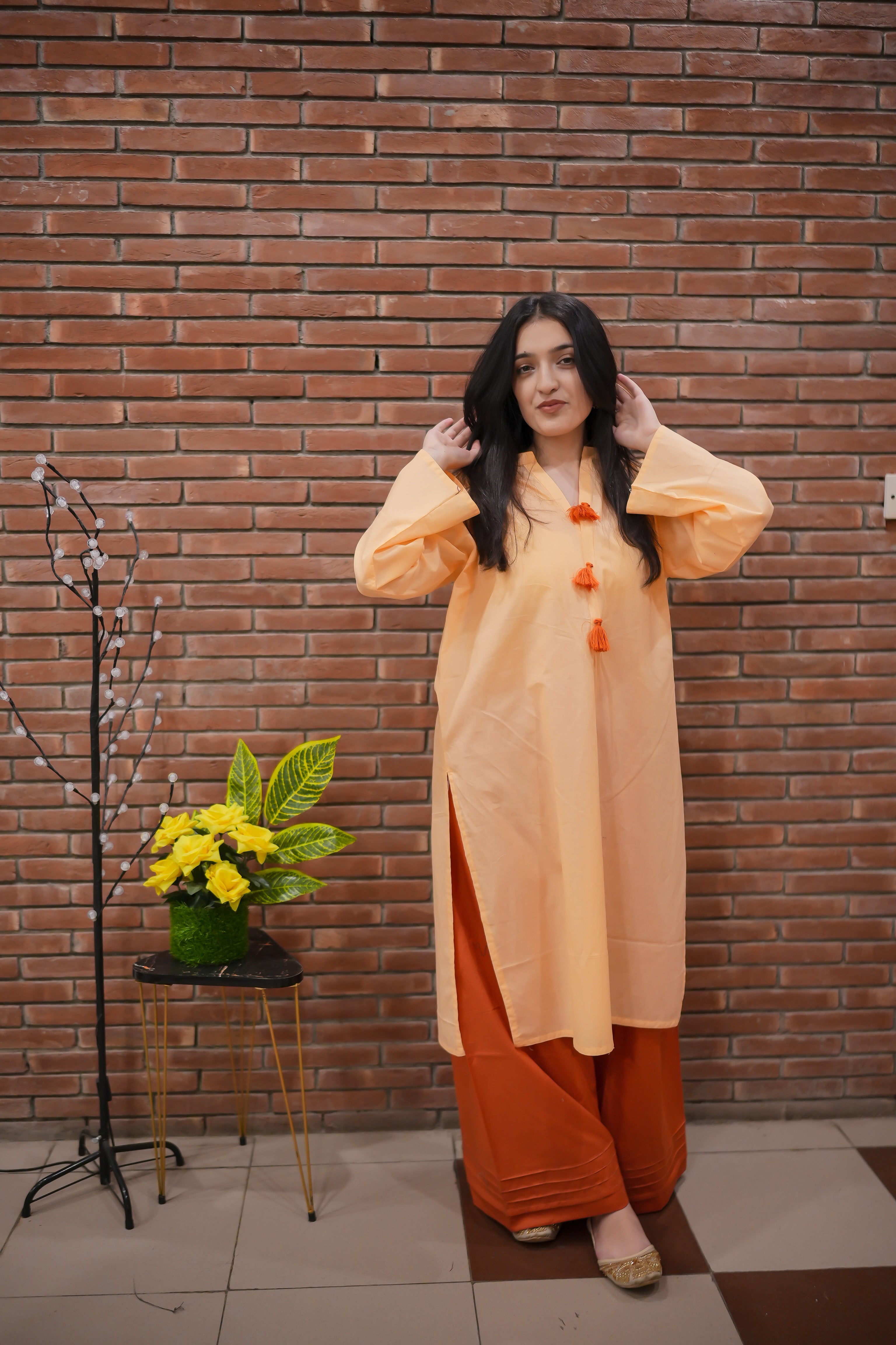 2 PCS LAWN SUIT STITCHED